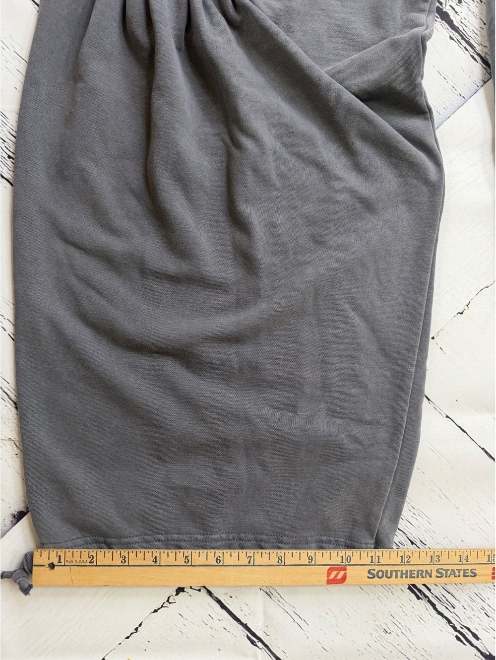 Boho Grunge Fairycore Smoke Gray Mineral Wash Wide Leg Lounge Pants Women Medium - Picture 5 of 7